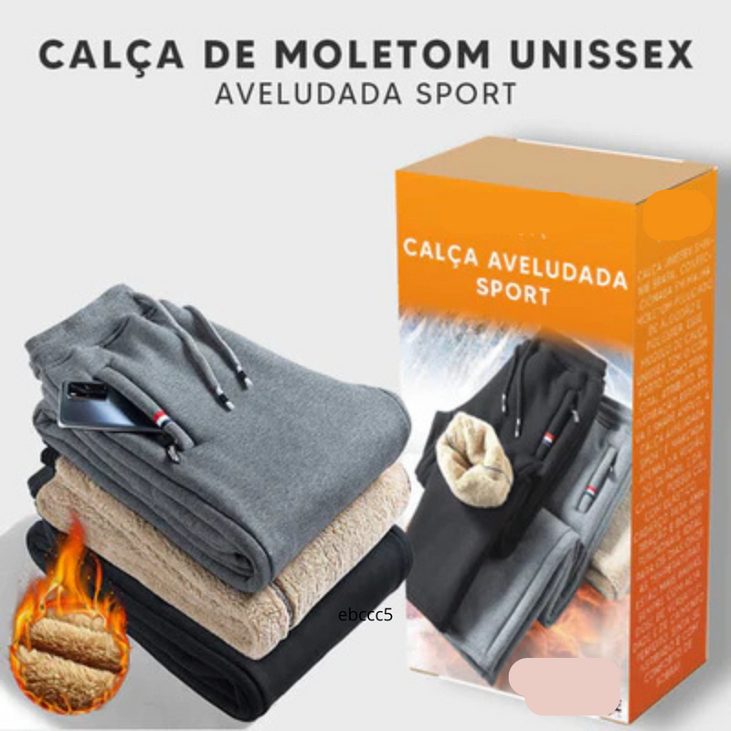 Liquidação Kit 2 Calça de Moletom Unissex Aveludada Sport